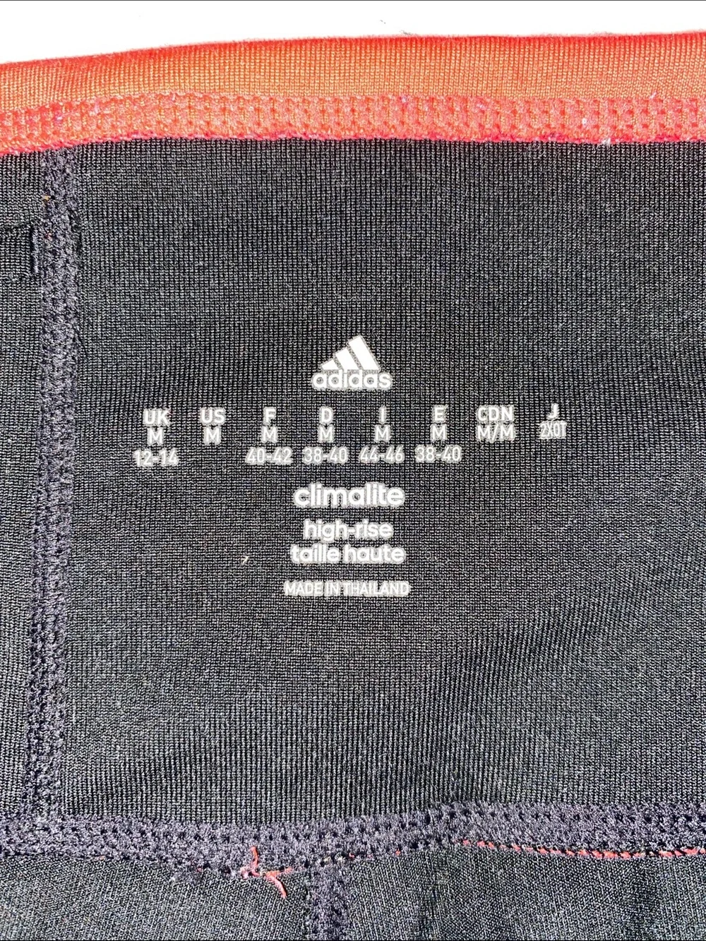 adidas Kids Black, Red & Blue Colorblock Leggings